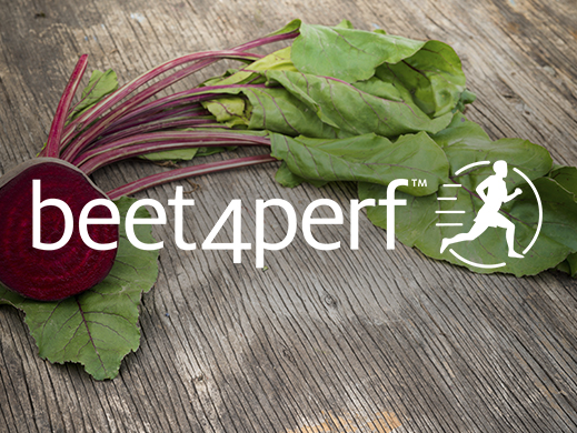 Beet4Perf brand on red beet picture