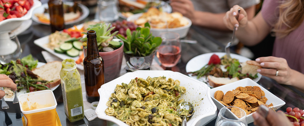 people sharing a meal