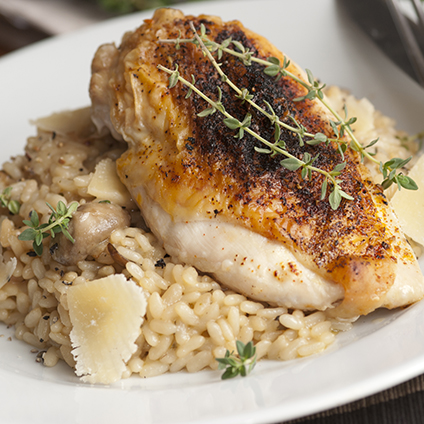 Risotto with chicken meal