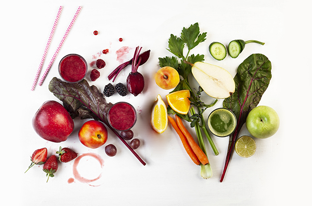 Fruit and vegetables powder drinks