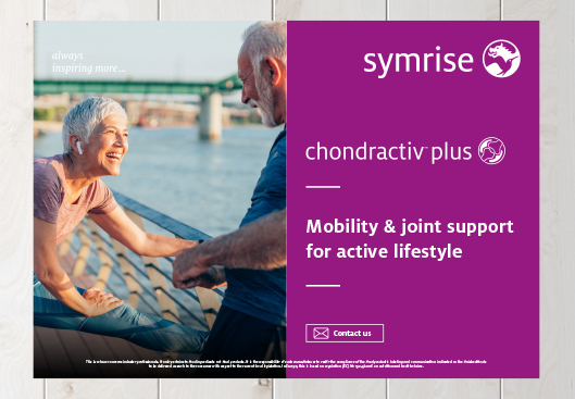 Top view of the Chondractiv Plus brochure on wooden table